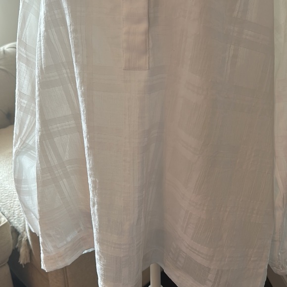 Loft Sheer White Top - Picture 2 of 7